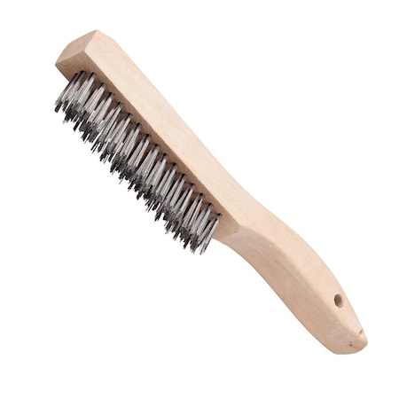 Xtrweld Hand Scratch Brush, Stainless Steel Bristles, 3 x 19 in WBWLHSS